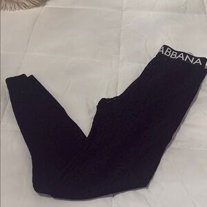 Dolce & Gabbana Black Lace Leggings